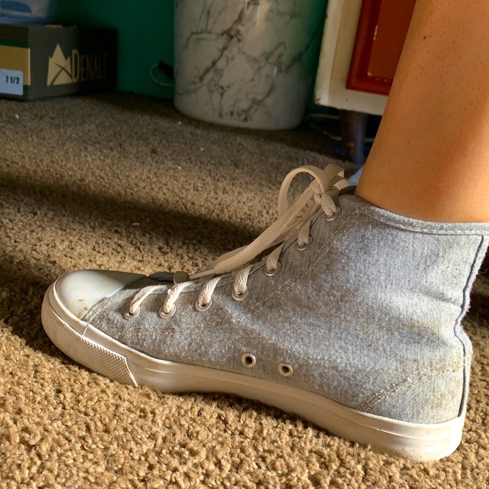 Grey high tops